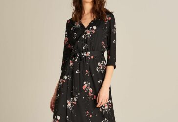 Mohito Elegancka Sukienka Midi W Kwiaty Paznokci Eleganckie Sukienki