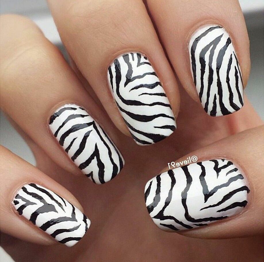 Zebra Nail Designs Pictures Paznokci Art